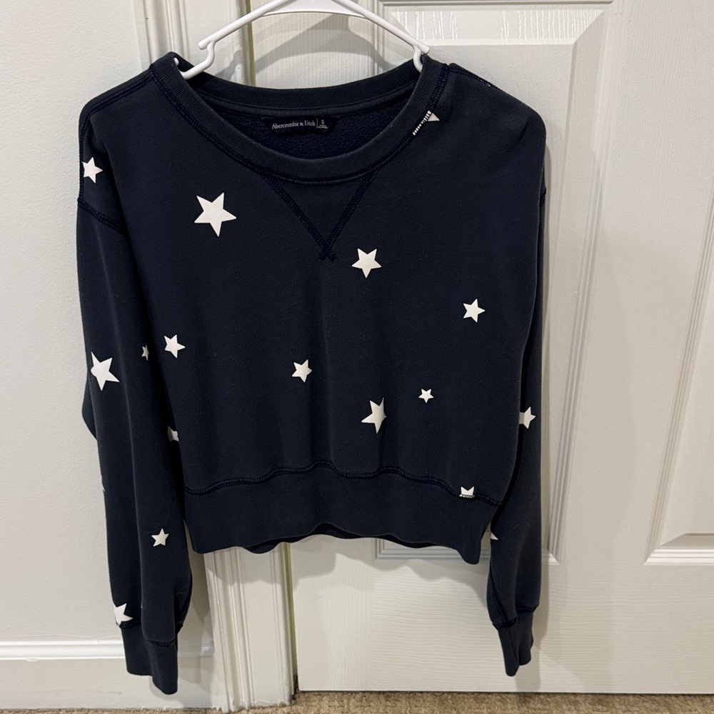 Abercrombie & Fitch Navy Blue Starry Sweatshirt